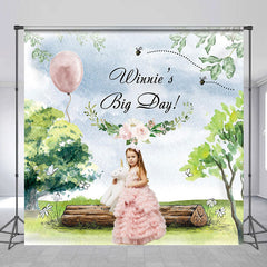 Lofaris Custom Photo Big Day Forest Kids Birthday Backdorp