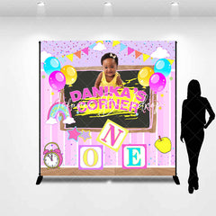 Lofaris Custom Photo Classroom Balloon 1st Birthday Backdrop