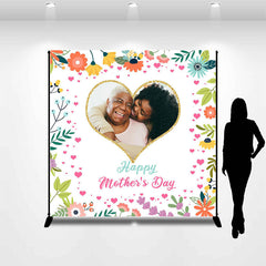 Lofaris Custom Photo Colorful Floral Mothers Day Backdrop