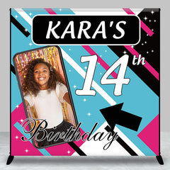 Lofaris Custom Photo Social Media Theme Teen Birthday Backdrop