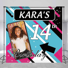 Lofaris Custom Photo Social Media Theme Teen Birthday Backdrop