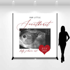 Lofaris Custom Photo Ultrasound Sweetheart Baby Shower Backdrop