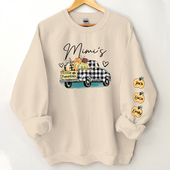 Lofaris Custom Pumpkins Truck Fall Halloween Sweatshirt