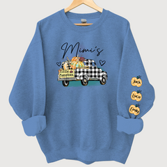 Lofaris Custom Pumpkins Truck Fall Halloween Sweatshirt