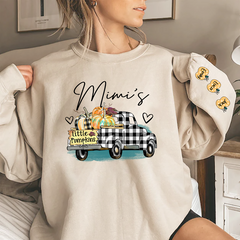 Lofaris Custom Pumpkins Truck Fall Halloween Sweatshirt