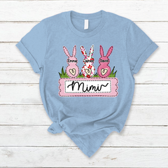 Lofaris Custom Rabbit Grandma Kids Easter Days Gift T-Shirt