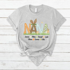 Lofaris Custom Rabbit Nana And Kids Easter Days Gift T-Shirt