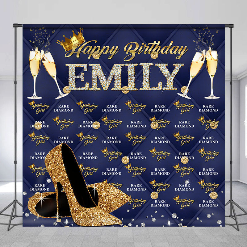 Lofaris Custom Rare Diamond Heel Repeat Backdrop for Birthday