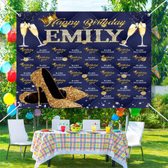 Lofaris Custom Rare Diamond Heel Repeat Backdrop for Birthday