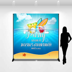 Lofaris Custom Sea Pool Party Birthday Backdrop For Kids