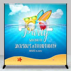 Lofaris Custom Sea Pool Party Birthday Backdrop For Kids