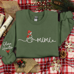 Lofaris Custom Snowman Grandma Mimi Christmas Sweatshirt