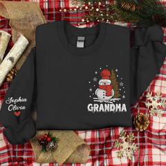 Lofaris Custom Snowman Grandma Winter Christmas Sweatshirt