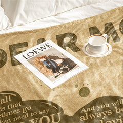 Lofaris Custom Throw Blanket Mothers Day Birthday Gifts