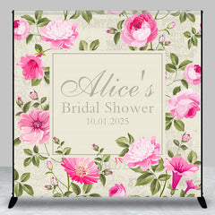 Lofaris Custom Vintage Stamp Floral Bridal Shower Backdrop