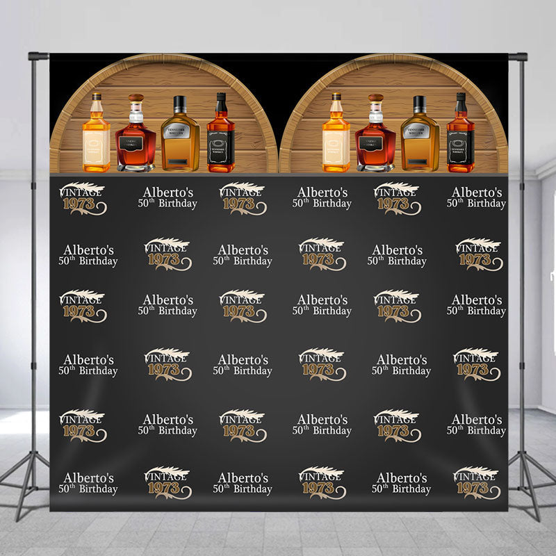 Lofaris Custom Vintage Step And Repeat Birthday Backdrop