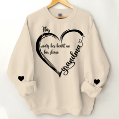 Lofaris Custom Wear Her Hearts Mimi Love Kids Sweatshirt