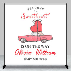 Lofaris Custom Welcome To Sweetheart Baby Shower Backdrop