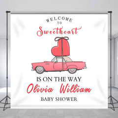 Lofaris Custom Welcome To Sweetheart Baby Shower Backdrop