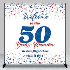 Lofaris Custom Welcome To The 50 Years Class Reunion Backdrop