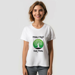 Lofaris Customizable family reunion green tree TShirt