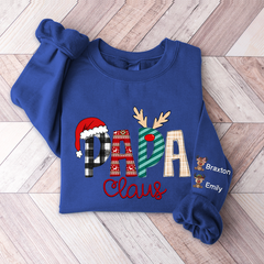 Lofaris Customized Christmas Papa Claus Gift Name Sweatshirt