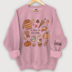 Lofaris Customized Autum Little Things Shirt Iprintasty halloween Retro Fall Cute Hello Sweatshirt