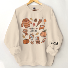 Lofaris Customized Autum Little Things Shirt Iprintasty halloween Retro Fall Cute Hello Sweatshirt