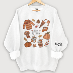 Lofaris Customized Autum Little Things Shirt Iprintasty halloween Retro Fall Cute Hello Sweatshirt