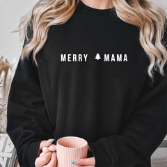 Lofaris Customized Merry Mama Christmas Gift Sweatshirt