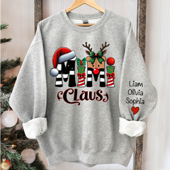 Lofaris Godmerch Mimi Claus Alphabet Christmas Sweatshirt