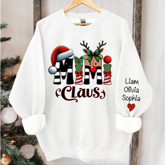 Lofaris Godmerch Mimi Claus Alphabet Christmas Sweatshirt