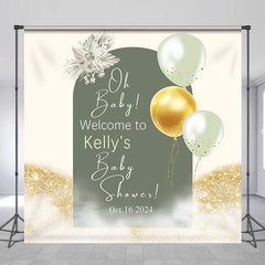 Lofaris Customized Name Arch Balloons Baby Shower Backdrop