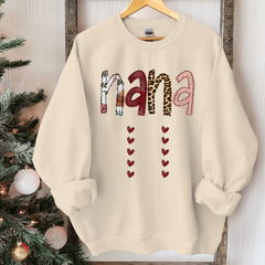 Lofaris Custom Nana Mom Heart Kids Chrismtas