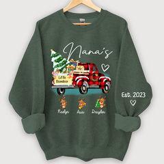 Lofaris Nana¡¯s little reindeer Christmas And Grandkids Sweatshirt