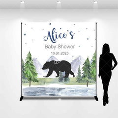 Lofaris Cute Bear Forest Custom Baby Shower Party Backdrop