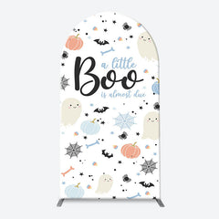 Lofaris Cute Boo Cobweb Arch Halloween Baby Shower Backdrop