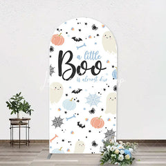 Lofaris Cute Boo Cobweb Arch Halloween Baby Shower Backdrop