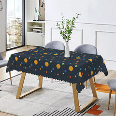 Lofaris Cute Cosmic Planet Sun Party Rectangle Tablecloth