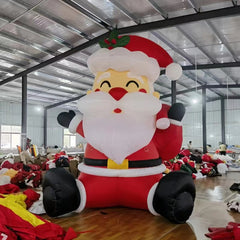 Lofaris Cute Sitting Santa Claus Christmas Inflatable Decor