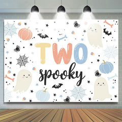 Lofaris Cute Spooky Boo Halloween Boy 2nd Birthday Backdrop