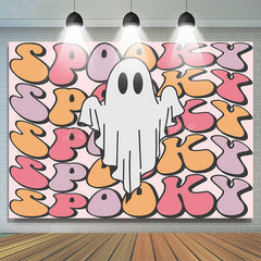 Lofaris Cute Spooky Ghost Halloween Birthday Party Backdrop