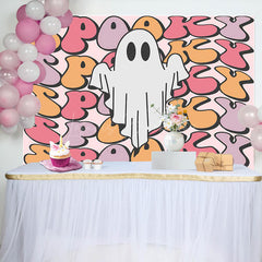 Lofaris Cute Spooky Ghost Halloween Birthday Party Backdrop