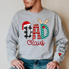 Lofaris Dad Claus Merry Christmas Custom Name Sweatshirt