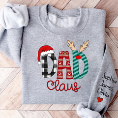 Lofaris Dad Claus Merry Christmas Custom Name Sweatshirt