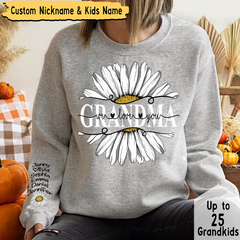 Lofaris Daisy Grandma We Love You Customized Sweatshirt