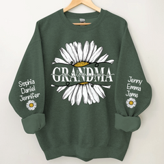 Lofaris Daisy Grandma We Love You Customized Sweatshirt