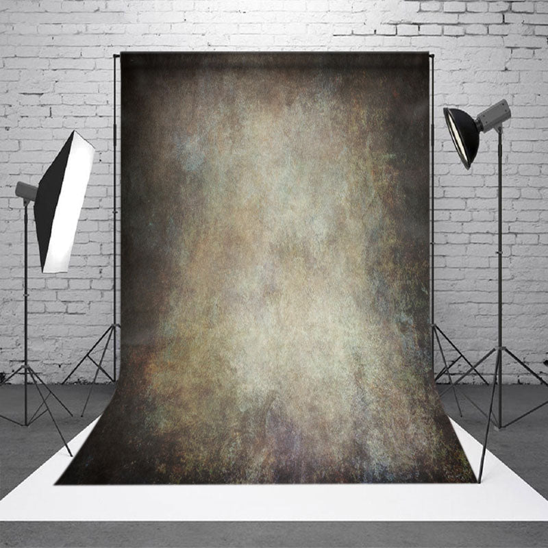 Lofaris Dark Beige With Green Abstract Photography Backdrop