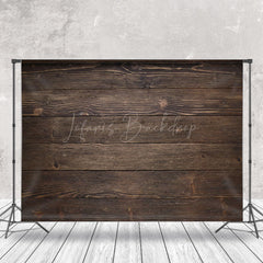 Lofaris Dark Brown Wood Retro Wall Backdrop For Photography