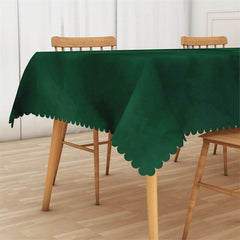 Lofaris Dark Green Abstract Kitchen Rectangle Tablecloth